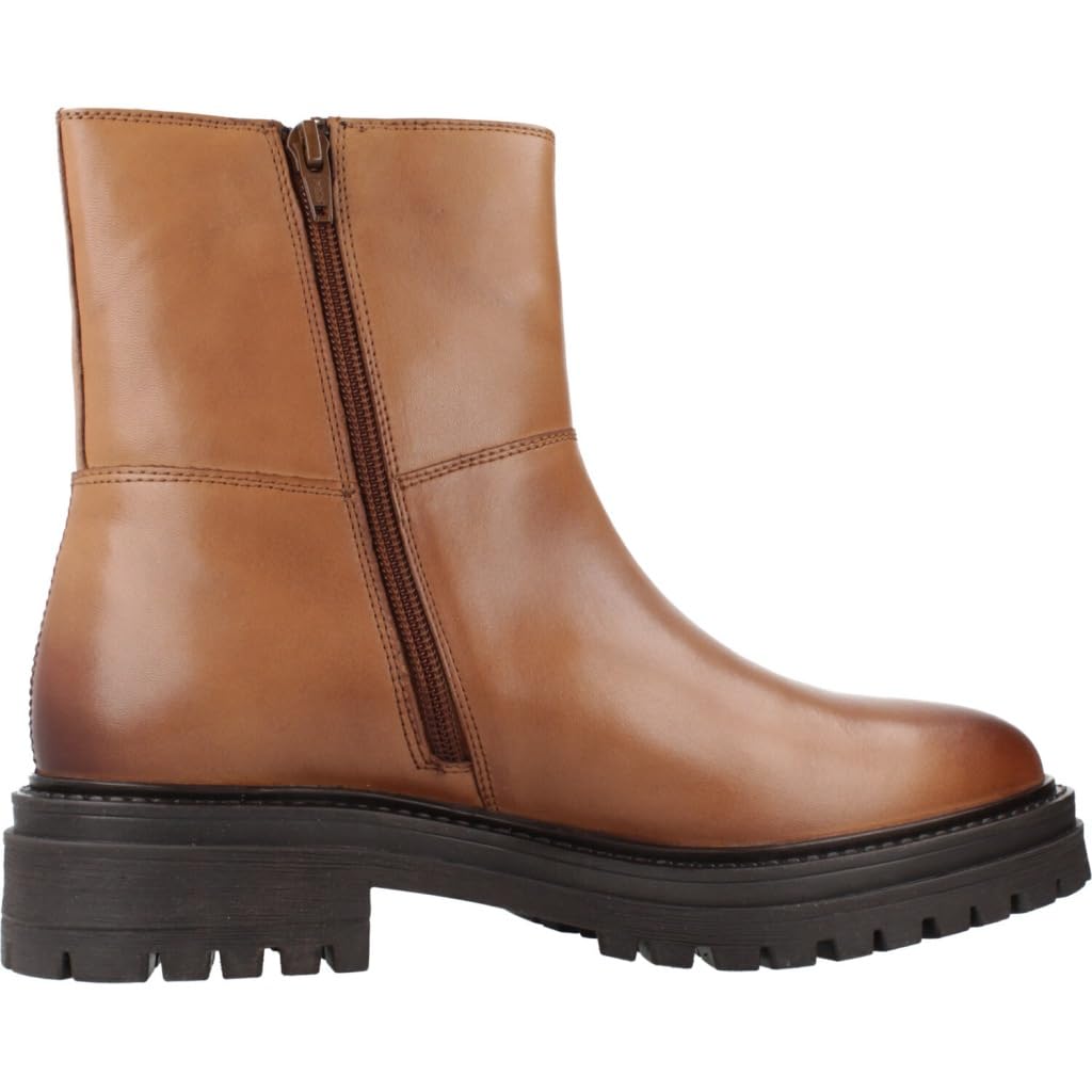 Geox D Iridea C, Bota de Tobillo Mujer, coñac, 36 EU