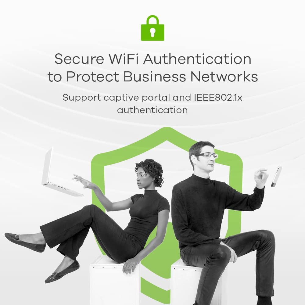 Zyxel Punto de Acceso PoE Multi-Gig WiFi 6 AX3000 para pequeñas Empresas | 2,5 G PoE Enlace Ascendente con Antena 3x3 + 2x2 MU-MIMO | NebulaFlex Cloud [NWA90AX Pro]