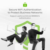 Zyxel Punto de Acceso PoE Multi-Gig WiFi 6 AX3000 para pequeñas Empresas | 2,5 G PoE Enlace Ascendente con Antena 3x3 + 2x2 MU-MIMO | NebulaFlex Cloud [NWA90AX Pro]