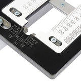 Trend Plantilla para cerraduras de embutir y pestillos, para placas frontales de 30 a 250 mm de largo, LOCK/JIG/B