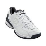 Wilson Rush Comp LTR, Tennis Shoe Unisex Adulto, White/White/Ebony, 44 2/3 EU