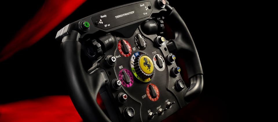 Thrustmaster Ferrari F1 Wheel Add-On - Volante de carreras desmontable que incorpora el sistema Thrustmaster Quick Release