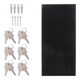 Buzón Depot 6 de Rottner, de 6 módulos, Color Plata / Negro, Ideal para comunidades o para exterior (en una zona protegida), acero, Cerradura de cilindro, Tarjetero para cada módulo