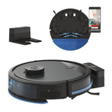 Hoover Robot Aspirador y Friegasuelos, Navegación Láser, Wi-Fi, Base de Carga con Retorno Automático, Sensor de Obstáculos, Mapa Personalizable del hogar, Programable [HG5]