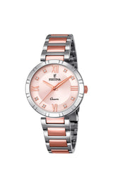 FESTINA Reloj Analógico para Mujer de Cuarzo con Correa en Acero Inoxidable F16937/E