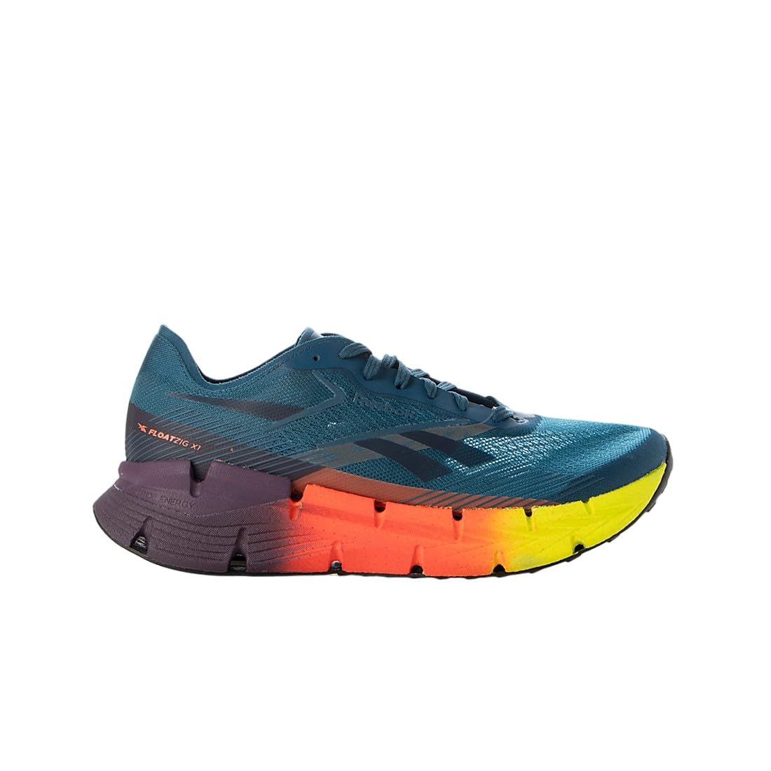 Reebok Floatzig X1, Zapatillas Unisex Adulto, Escape Blue Digitl Lime Coral, 43 EU