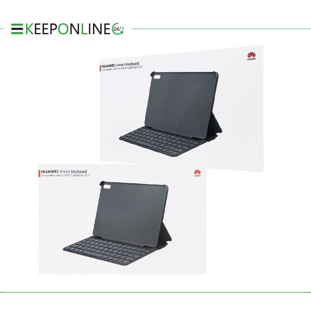 HUAWEI Smart Magnetic Bluetooth Keyboard (Teclado QWERTZ alemán) con Funda, Ultrafino, función de Pantalla múltiple, Plug & Connect, Gris Oscuro (Compatible MatePad 11)
