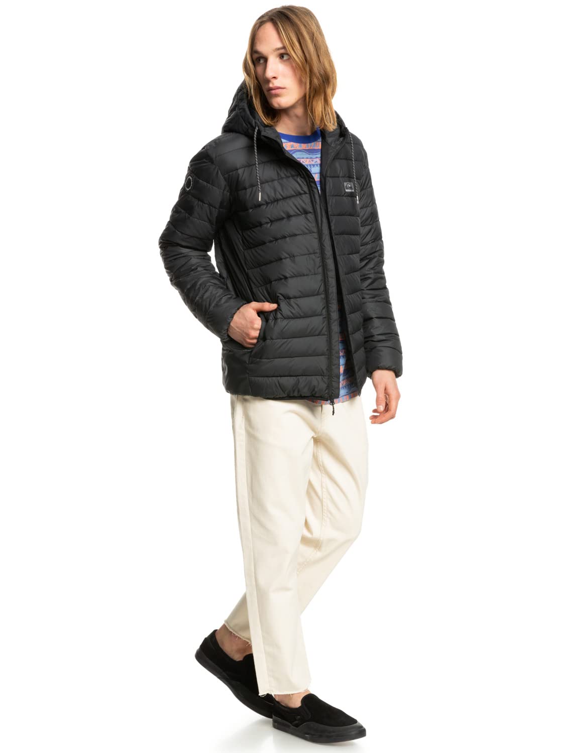 Quiksilver - Chaqueta Acolchada - Hombre - M - Negro