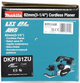 Makita DKP181ZU -Cepillo 18v lxt BL 82mm (sin batería, sin Cargador)