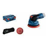 Bosch Professional 12V System GEX 12V-125 - Lijadora excéntrica a batería (Brushless, Ø plato 125 mm, bolsa para polvo, sin batería, en L-BOXX)