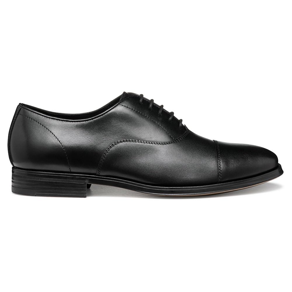 Geox U REZZONICO B, Oxford Hombre, Black, 44 EU