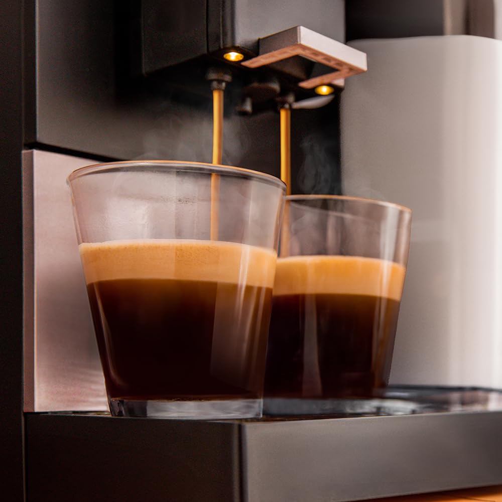 Cecotec Cafetera Superautomática Compacta con Wifi Cremmaet Compactccino Connected Black Rose. 1350W, 19 Bares, Pantalla TFT y APP, Molinillo, Tanque de Leche 400ml y 1L de Agua