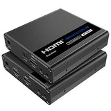 PremiumCord Extensor HDMI 4K a 70 m a través de Cable de Pares Cat6, Cat6A, Cat7, emisor y Receptor de Infrarrojos, HDMI 2.0, ARC, resolución de vídeo Ultra HD 4K @ 60 Hz