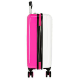 Disney Minnie Magic Maleta de cabina, Rosa, 38 x 55 x 20 cm, Rígida ABS, Cierre combinación, 33 L, 2.8 Kg, 4 Ruedas, Doble Equipaje de Mano