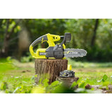 RYOBI - Motosierra Eléctrica Compacta 18V ONE+ 20 cm - Pequeña Herramienta de Poda de Arboles - Tensor de Cadena Lateral - Entregada con 1 Batería 2,5 Ah y 1 Cargador 1,5 A - RY18CS20A-125