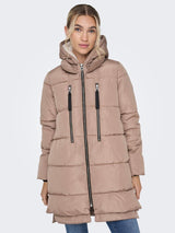 ONLY Onlnora Long Puffer Coat CC Otw Chaqueta, Vajilla, M para Mujer