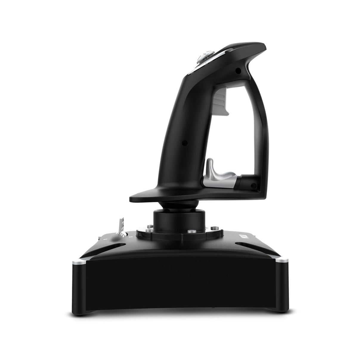 KROM K-FLIGHT -Joystick set, Juego palancas simulador vuelo, Palanca acelerador/dirección, modo interno vibración, Grip sintético mejor agarre, 2 ejes, 2 POV, 16 botones, PC, PS4, Xbox One, Negro