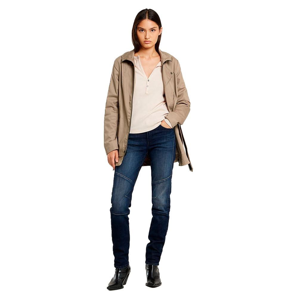 G-STAR Para Mujer Gabardina corta, Beige (taupe gray D25991-D715-G995), L