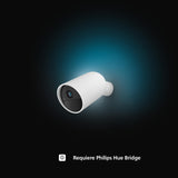 Philips Hue Secure - Cámara de Video Vigilancia Inteligente para Exteriores/Interiores, inalámbrica (Color Blanco), Full HD Video, fácil de Instalar, Control de Vigilancia y Luz con Solo una App
