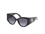 Guess Gu00202 Gafas, 01b Shiny Black, 54/19/135 para Mujer