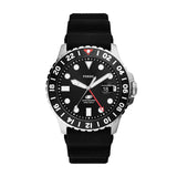 Fossil Reloj Analógico para Hombre de Cuarzo con Correa en Acero Inoxidable FS6036, Negro
