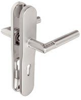 Tesa Assa Abloy MCHDL885CM Mango De Placa Larga con Bocallave A 85 Mano Derecha, Cromado