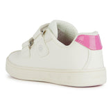 Geox J Skylin Girl A, Zapatillas, Color Blanco Fucsia, 30 EU