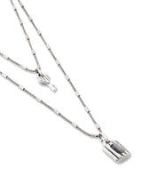 UNO de 50, Collar Aleación Metales, Plata de Ley, Charms Llave y Candado, Joya Artesanal, Diseño Creativo