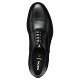 Geox U REZZONICO B, Oxford Hombre, Black, 44 EU