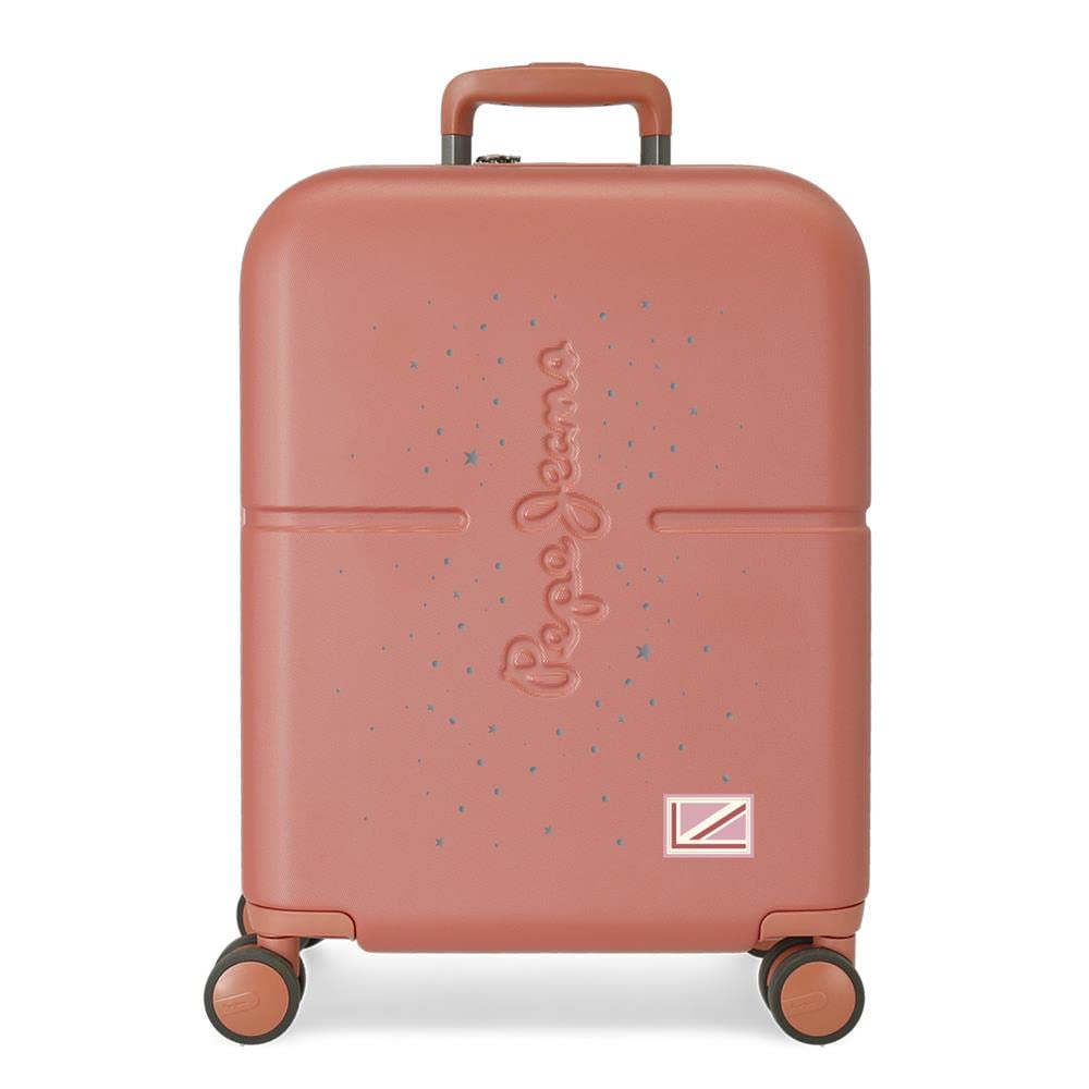 Pepe Jeans Jane Maleta de cabina Rojo 40x55x20 cms Rígida ABS Cierre TSA integrado 37L 3,22 kgs 4 Ruedas dobles Equipaje de Mano