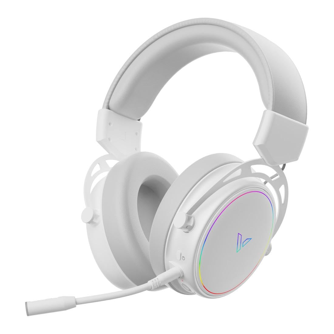 Rapoo Auriculares inalámbricos VH800 para Videojuegos, micrófono Flexible con Silencio, Almohadillas de Piel sintética, batería de 46 h, Auriculares Bluetooth y PC de 2,4 GHz, Mac, Xbox One, PS4,