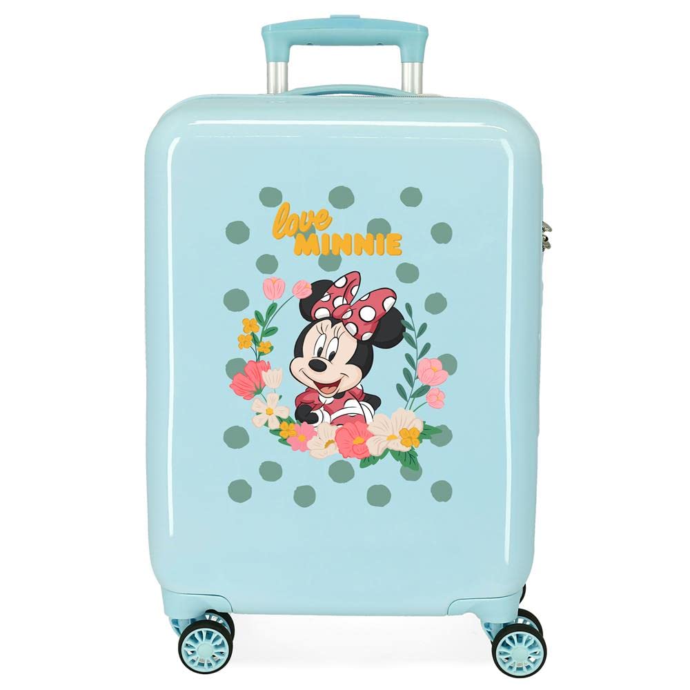 Disney Minnie Minnie Golden Days Maleta de cabina Azul 38x55x20 cms Rígida ABS Cierre de combinación lateral 34 2 kgs 4 ruedas dobles Equipaje de Mano