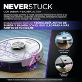 Shark PowerDetect Robot Aspirador, Vaciado automático, navegación 3D y LiDAR, Base antialérgenos, tecnología NeverStuck, para alfombras, Suelos y Pelo de Mascotas, WiFi/App, Blanco, AV2820VEEUWH