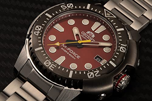 Orient M-Force - Reloj de Pulsera automático para Hombre, Cuerda Manual, mecánico, Deportivo, Metálico., Pulsera