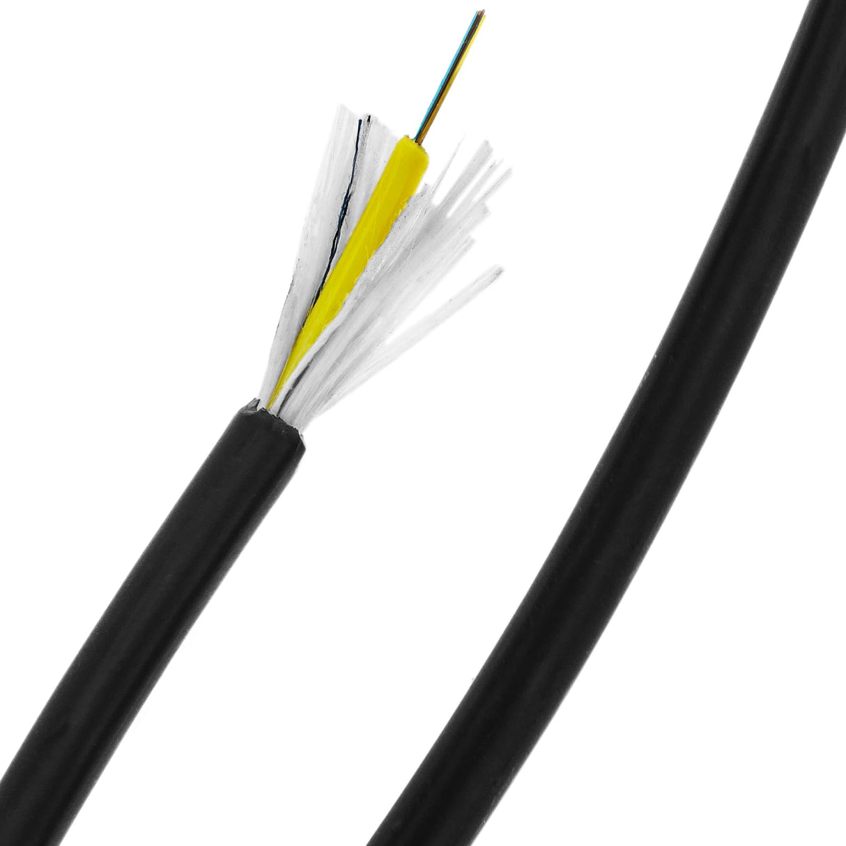 BeMatik - Bobina de Fibra óptica 9/125 monomodo 6 Fibras Exterior de 100 m OS2