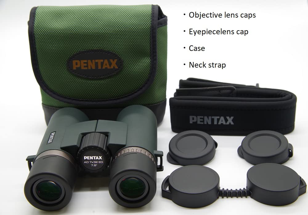 Prismáticos PENTAX AD 7x32 ED para la observación de la Naturaleza, con Revestimiento Multicapa Completo y fabricación Impermeable.