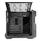 Cooler Master HAF 700 EVO Caja PC - Full Tower, Admite E-ATX, 5 Fans Preinstalados, Soportes de Radiador Giratorios, High-Airflow Cooling, Display LCD Real-Time, Aspas ARGB Edge-Lit