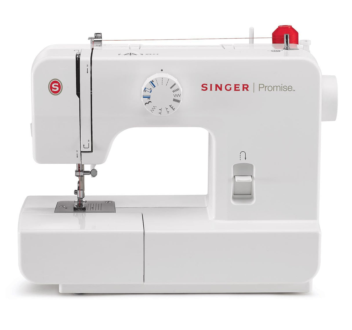 Singer 1408 Maquina De Coser Mecanica - 14 Operaciones de Costura, Brazalete Libre, Ojalador Automático de 4 Pasos, Aplicación de Botones y Cremalleras, Maquina de Coser Profesional
