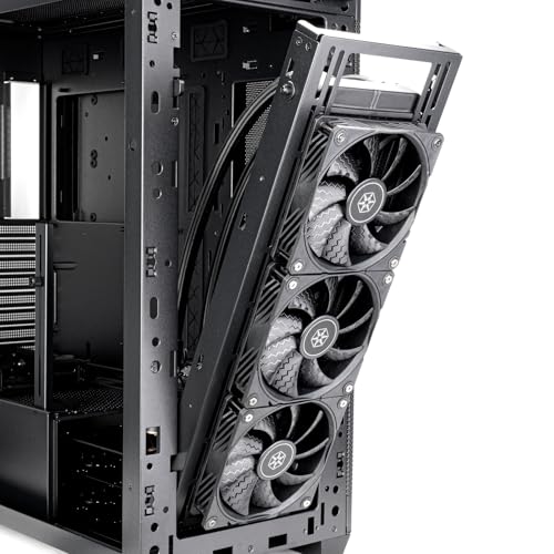 SilverStone Technology Seta H2, Chasis Muy versátil con Alta Capacidad de refrigeración para Estación de Trabajo,SST-SEH2-B