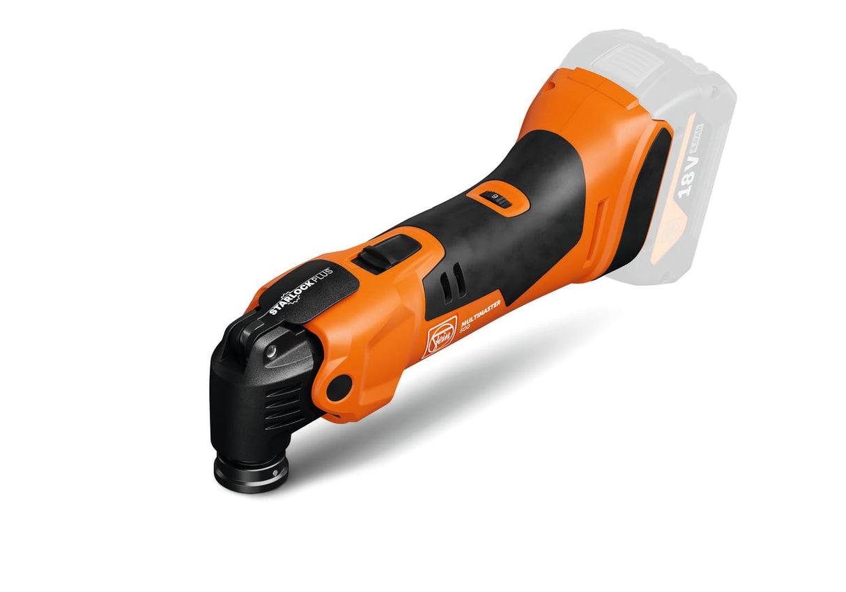FEIN Práctico combo a batería. MULTIMASTER AMM 500 y taladro atornillador ASCM 18 QSW AS. Compatible con baterías Bosch Professional 18V y AMPShare