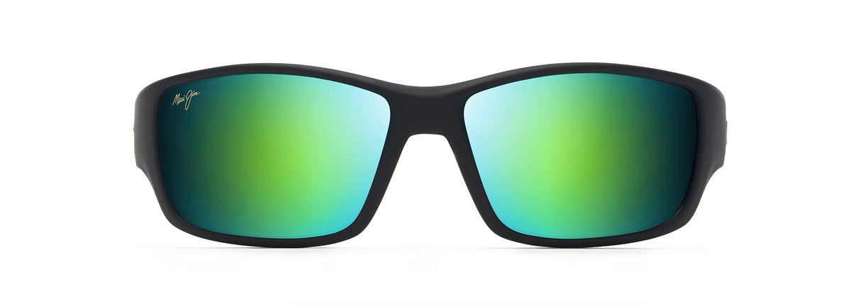 Maui Jim Local Kine Gafas, Black/Tran Green/Lt Trans Grey, 62-15-125 Unisex Adulto