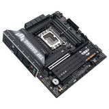 ASUS TUF Gaming B860M-PLUS WiFi, Placa Base Intel mATX, 12+1+2+1 80A etapas de alimentación DrMOS, DDR5, PCIe 5.0, 3 Ranuras M.2, Wi-Fi 7, Realtek 2.5Gb Ethernet, DisplayPort, HDMI, USB 20Gbps Tipo-C