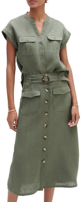 Caroll Kk031-agnes Falda, Verde, 40 para Mujer