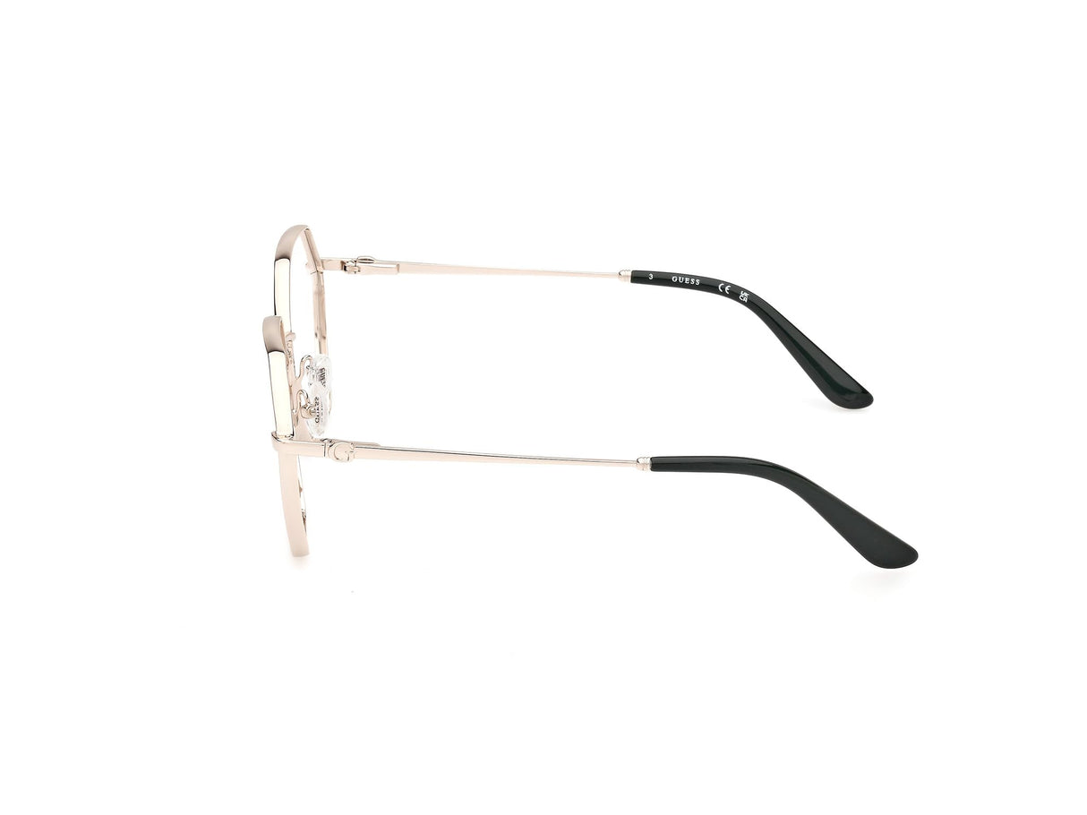 GUESS Gu50184 Marcos para Gafas recetadas, 033 Shiny Pale Gold, 56/16/140 para Mujer