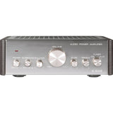 Renkforce Amplificador estéreo 2 x 12 W E-SA9 RF-1050402 Plata (metalizado), Marrón oscuro 1 pc(s)