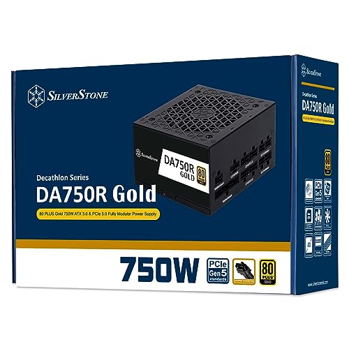 Silverstone SST-DA750R-GM,FA ATX Totalmente Modular 80 Plus Gold 750W ATX 3,0 y PCIe 5,0