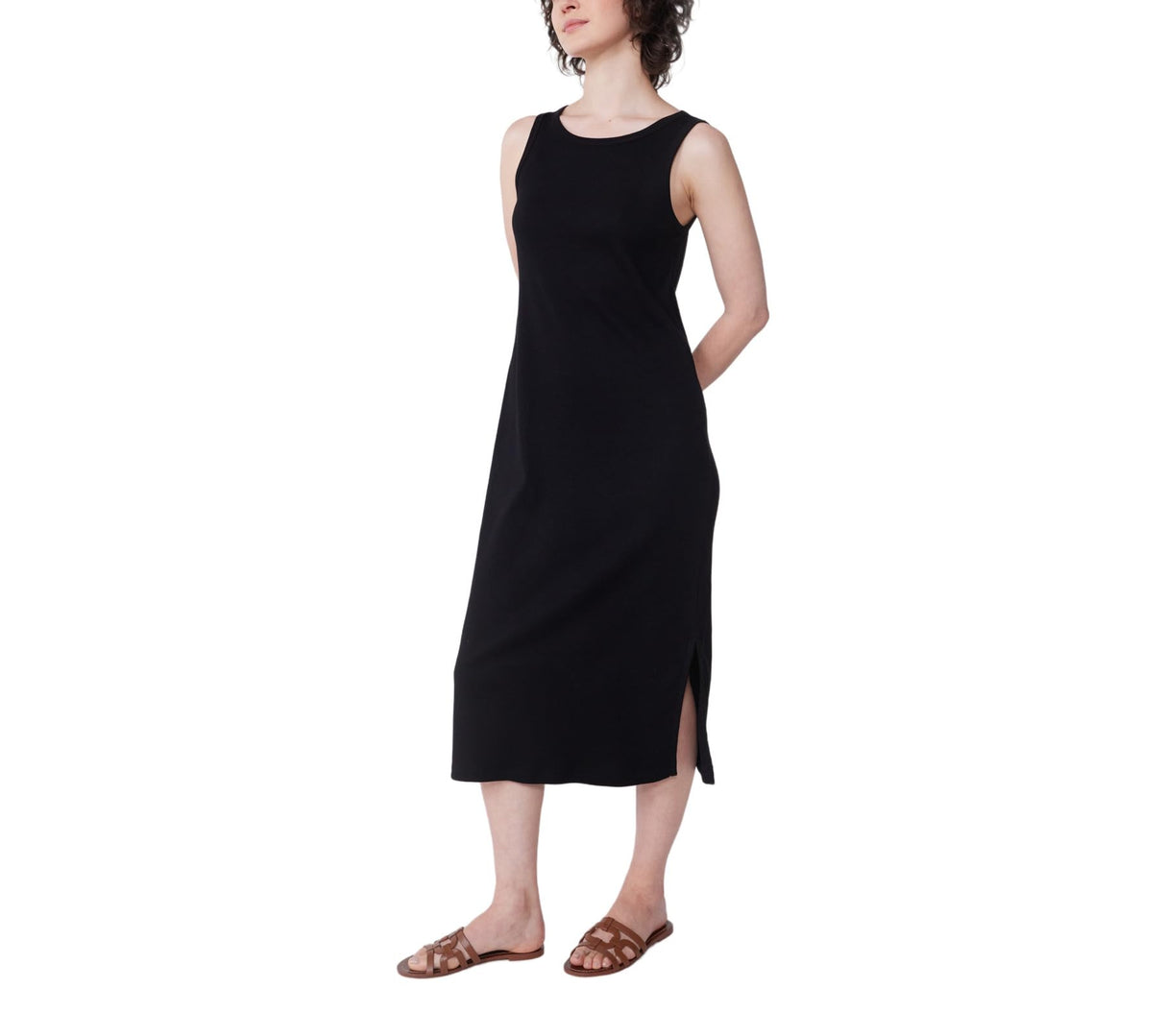 Petit Bateau A0CS9 Vestido sin Mangas, Negro, XS para Mujer