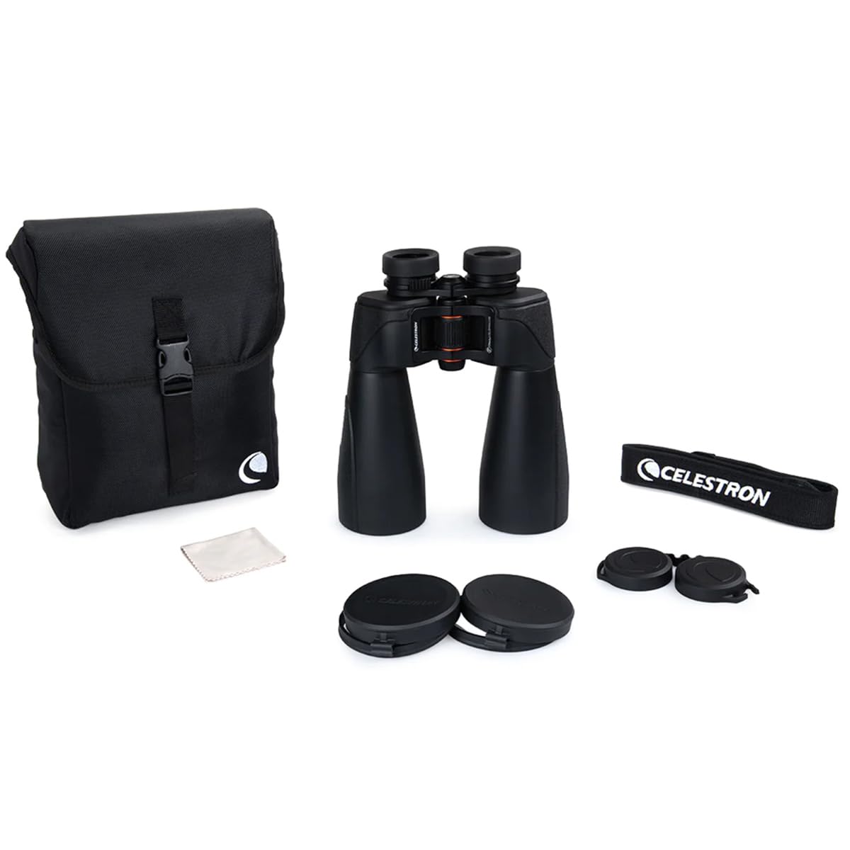 Celestron 72034 SkyMaster Pro ED 15x70: prismáticos astronómicos con Vidrio ED y Gran Apertura para Grandes distancias, Revestimiento XLT múltiple Completo, Adaptador para trípode y Estuche