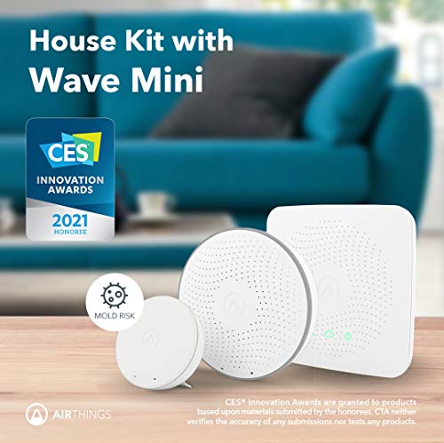 Airthings 4200 Kit de casa, Radón, Riesgo de Molde y Sistema de Monitoreo de Calidad del Aire Interior, Multi-Room