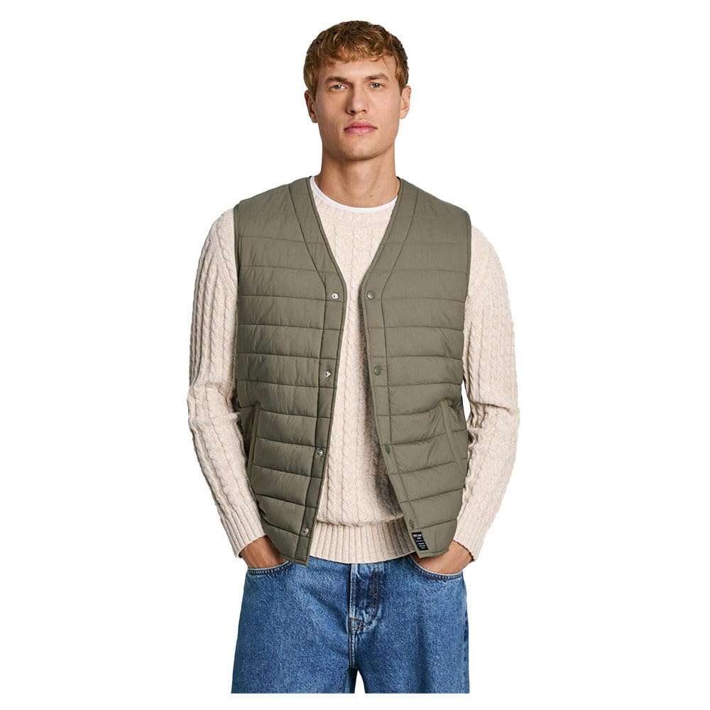 Pepe Jeans Thander Chaqueta, Verde (Verde Hoja), S para Hombre